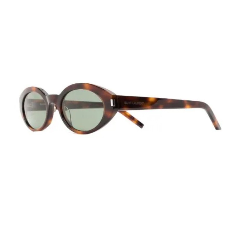 Saint Laurent Tortoiseshell Oval Sunglasses
